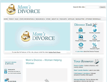 Tablet Screenshot of momsdivorce.com